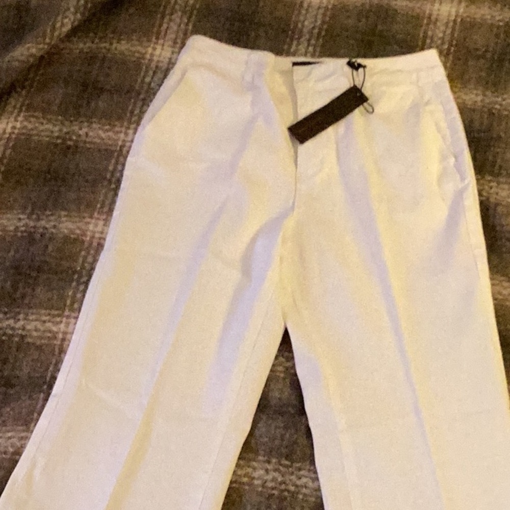 Coldwater Creek Wide Leg White Denim Jeans. NWT